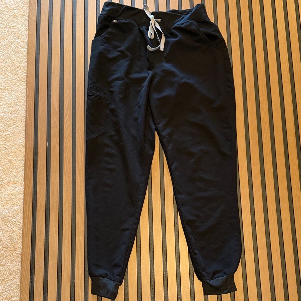 Black Jogger Pants with Drawstring